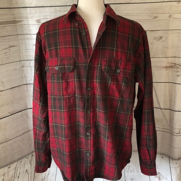 Faded Glory Other - Red & black plaid button down shirt
